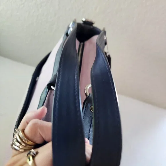 Euc Coach Laura Pink Leather Spector Shoulder Bag Satchel Purse